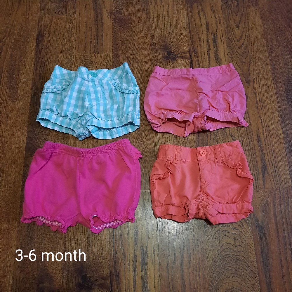 3-6 month girl shorts